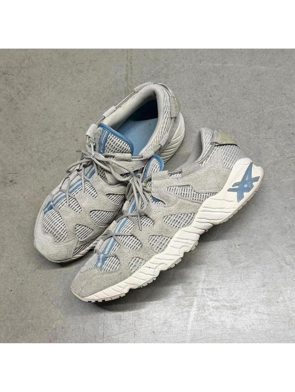 ASICS Gel Mai “Feather Grey” Beige/Cream/Baby Blue Shoes Mens Size 10.5